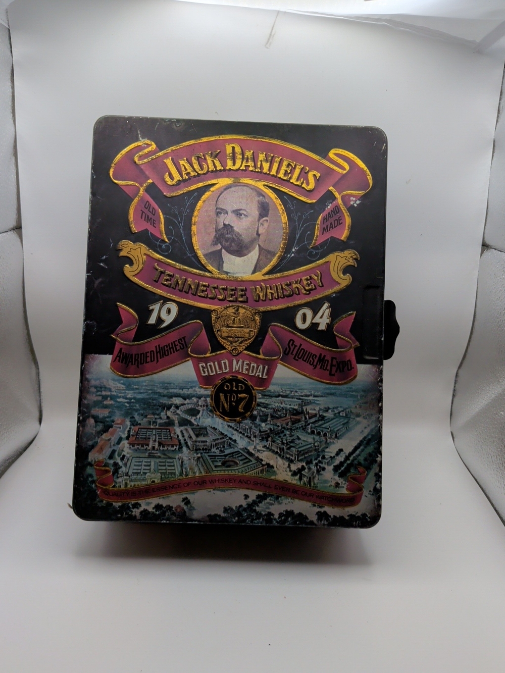 Jack Daniel’s Tennessee Whiskey 1904 St. Louis Expo Hinged Tin Insert
